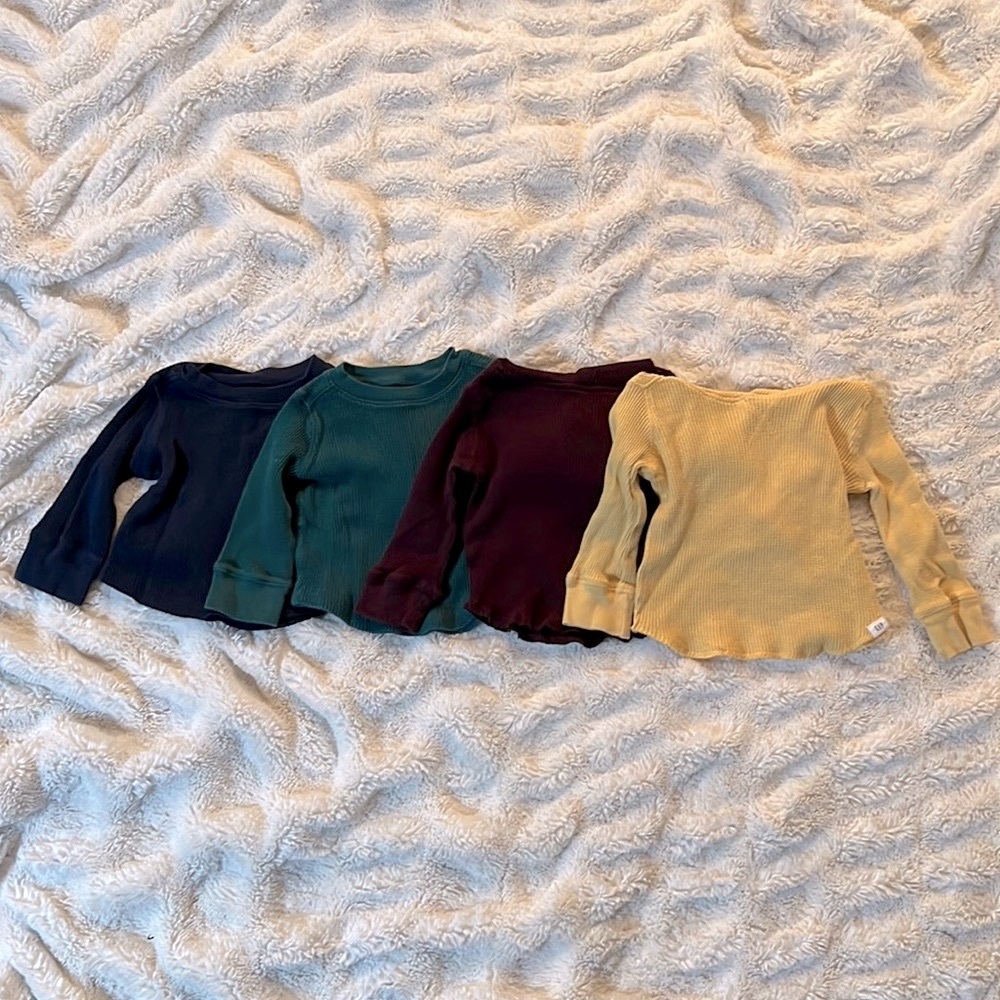 Baby Gap Baby Boy Waffle Henley Bundle